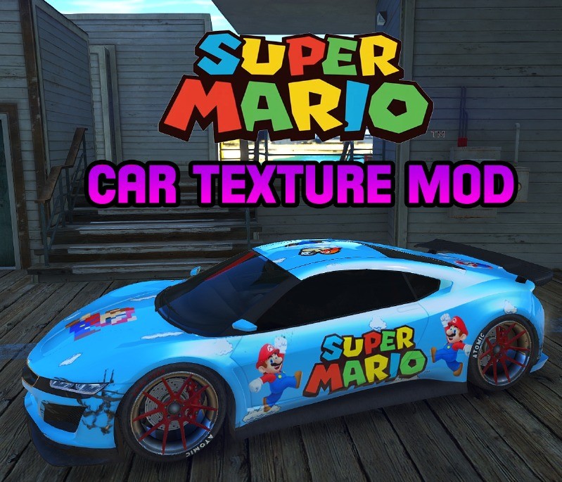 Mario Themed Car Texture Mod